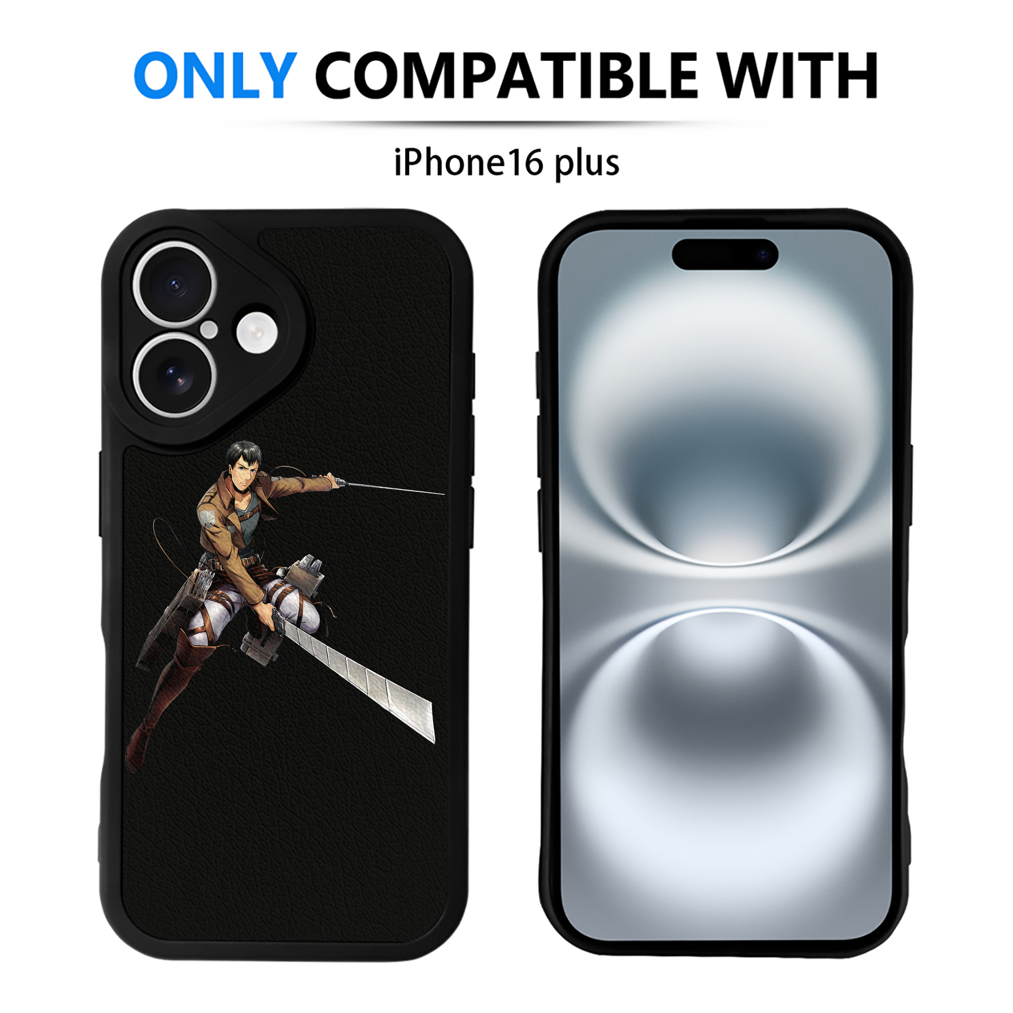 （画像用） 進撃の巨人 ベルトルト・フーバー Attack on Titan Bertholdt Hoover 【iPhone 16シリーズ対応】シリコンスマホケース（レザー調） 材質：シリコン